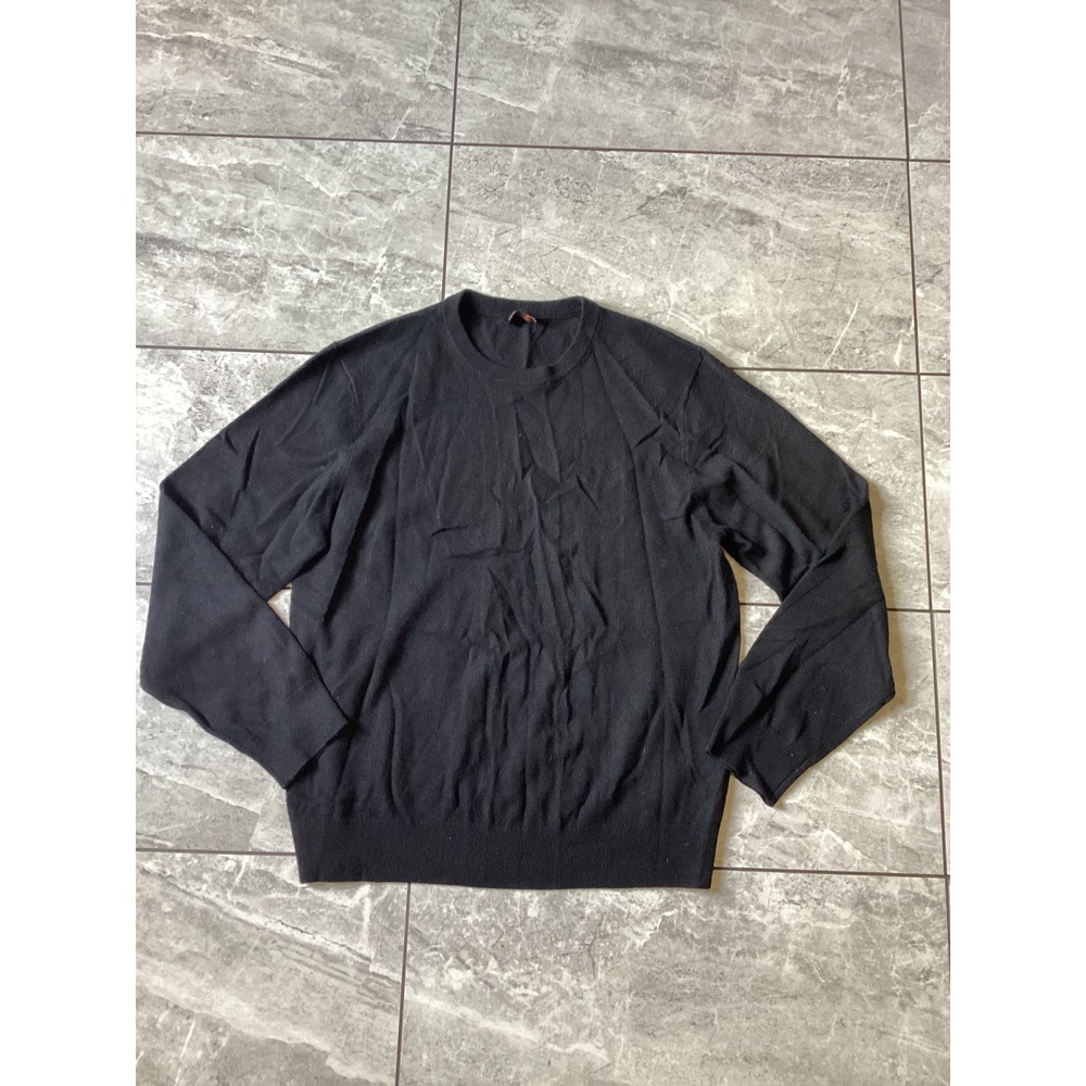 Quince NWOT Mens 100% Mongolian Cashmere Crewneck Sweater Black XL